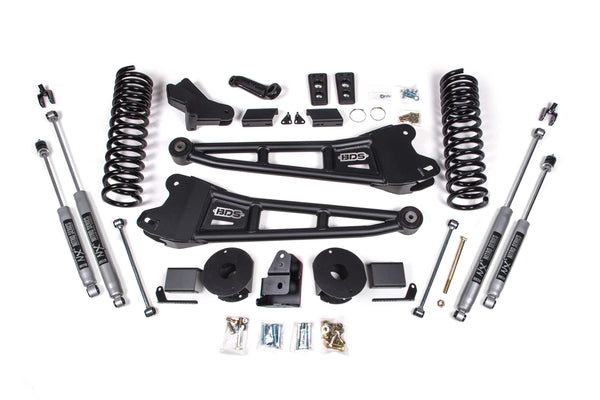 4 Inch Lift Kit w/ Radius Arm | Ram 2500 w/ Rear Air Ride (14-18) 4WD | Gas