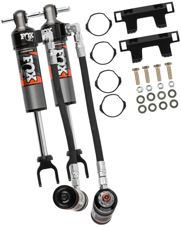 FOX 2.5 Front Shocks w/ DSC Reservoir Adjuster | 1.5-2.5 Inch Lift | Performance Elite Series | Chevy Silverado and GMC Sierra 2500HD / 3500HD (20-23)