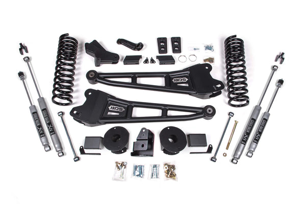 4 Inch Lift Kit w/ Radius Arm | Ram 2500 w/ Rear Air Ride (14-18) 4WD | Diesel