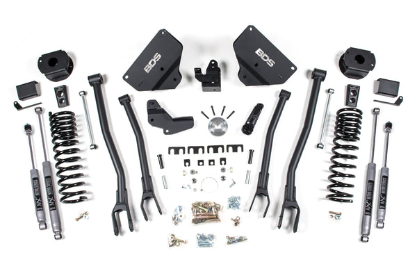 4 Inch Lift Kit w/ 4-Link | Ram 2500 w/ Rear Air Ride (14-18) 4WD | Diesel