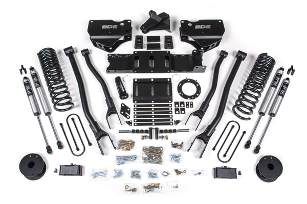 4 Inch Lift Kit w/ 4-Link | Ram 3500 w/ Rear Air Ride (19-23) 4WD | Diesel