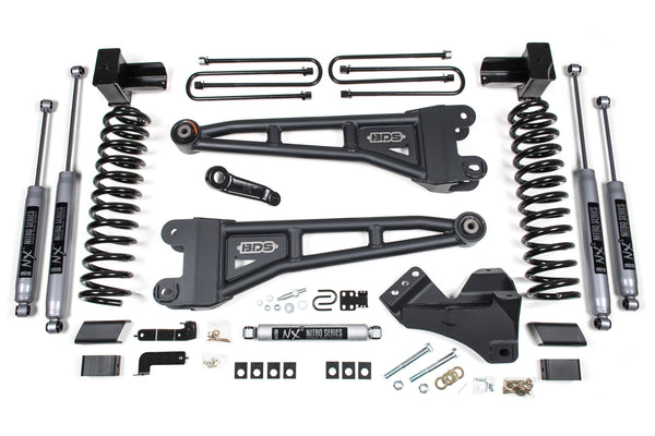 4 Inch Lift Kit w/ Radius Arm | Ford F350 Super Duty DRW (17-19) 4WD | Gas