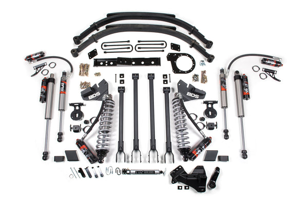 7 Inch Lift Kit w/ 4-Link | FOX 2.5 Performance Elite Coil-Over Conversion | Ford F250/F350 Super Duty (20-22) 4WD | Diesel