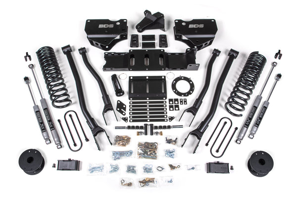 4 Inch Lift Kit w/ 4-Link | Ram 3500 w/ Rear Air Ride (19-23) 4WD | Diesel