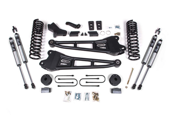 4 Inch Lift Kit w/ Radius Arm | Ram 3500 w/ Rear Air Ride (13-18) 4WD | Gas