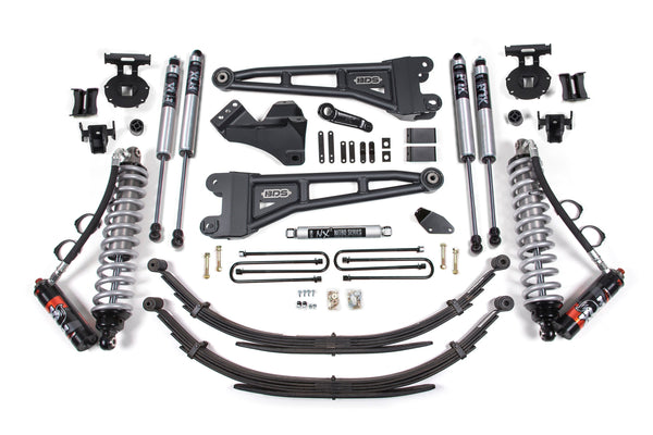 4 Inch Lift Kit w/ Radius Arm | FOX 2.5 Performance Elite Coil-Over Conversion | Ford F250/F350 Super Duty (05-07) 4WD | Diesel